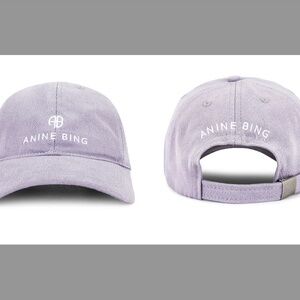 ANINE BING Purple Baseball Hat Cap